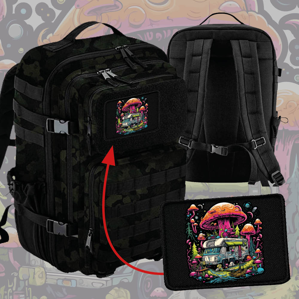 Batoh s vyměnitelnými patchemi 35L